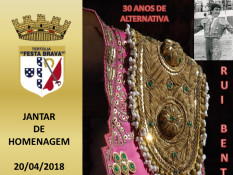 Jantar de homenagem ao Matador de Toiros, Rui Bento Vasques.